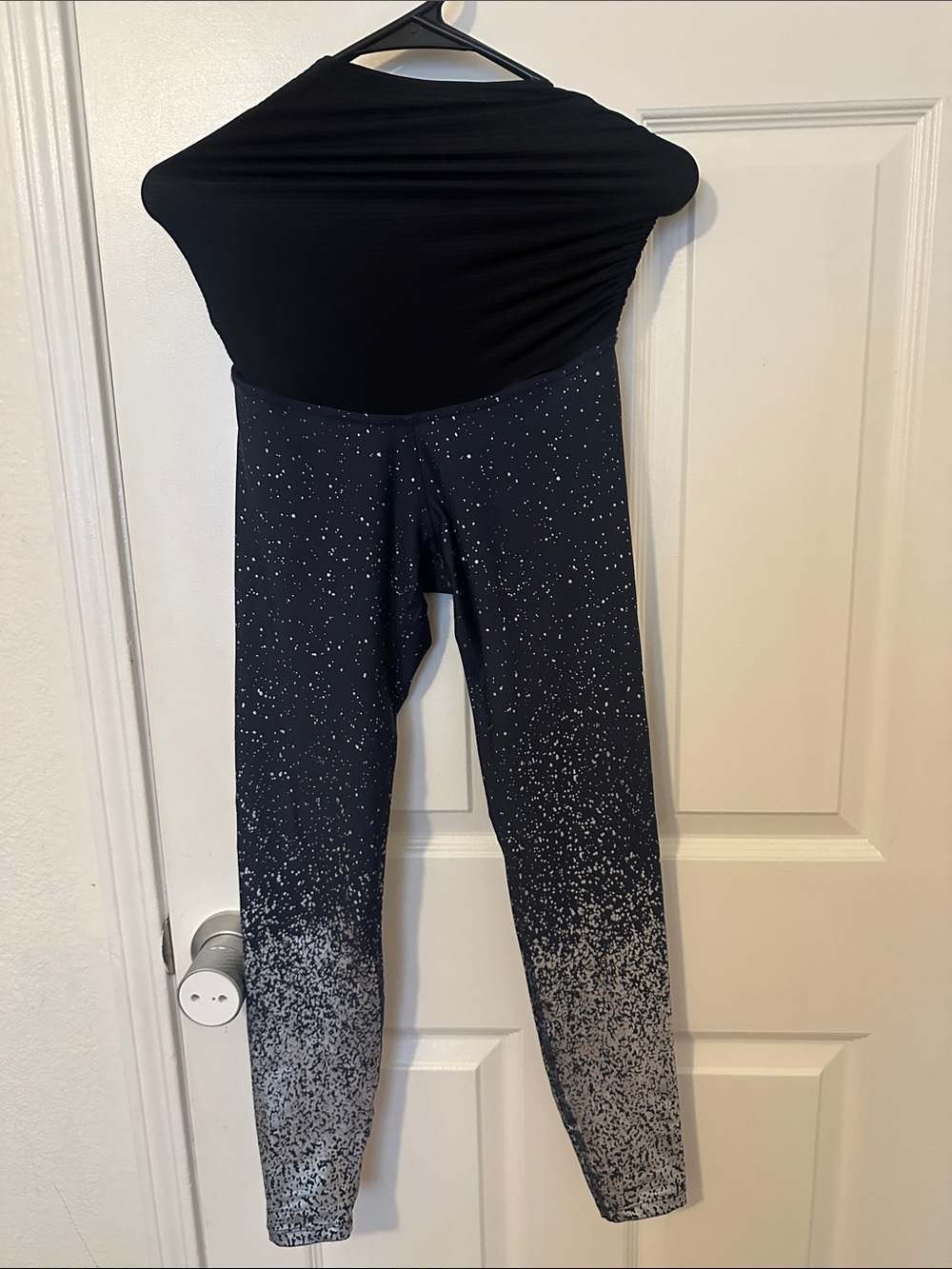 Blue Speckle Maternity Leggings